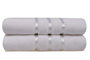 Mijölnir Dolce Juego de Toallas de Baño Blanco (2 Piezas) de Microalgodón